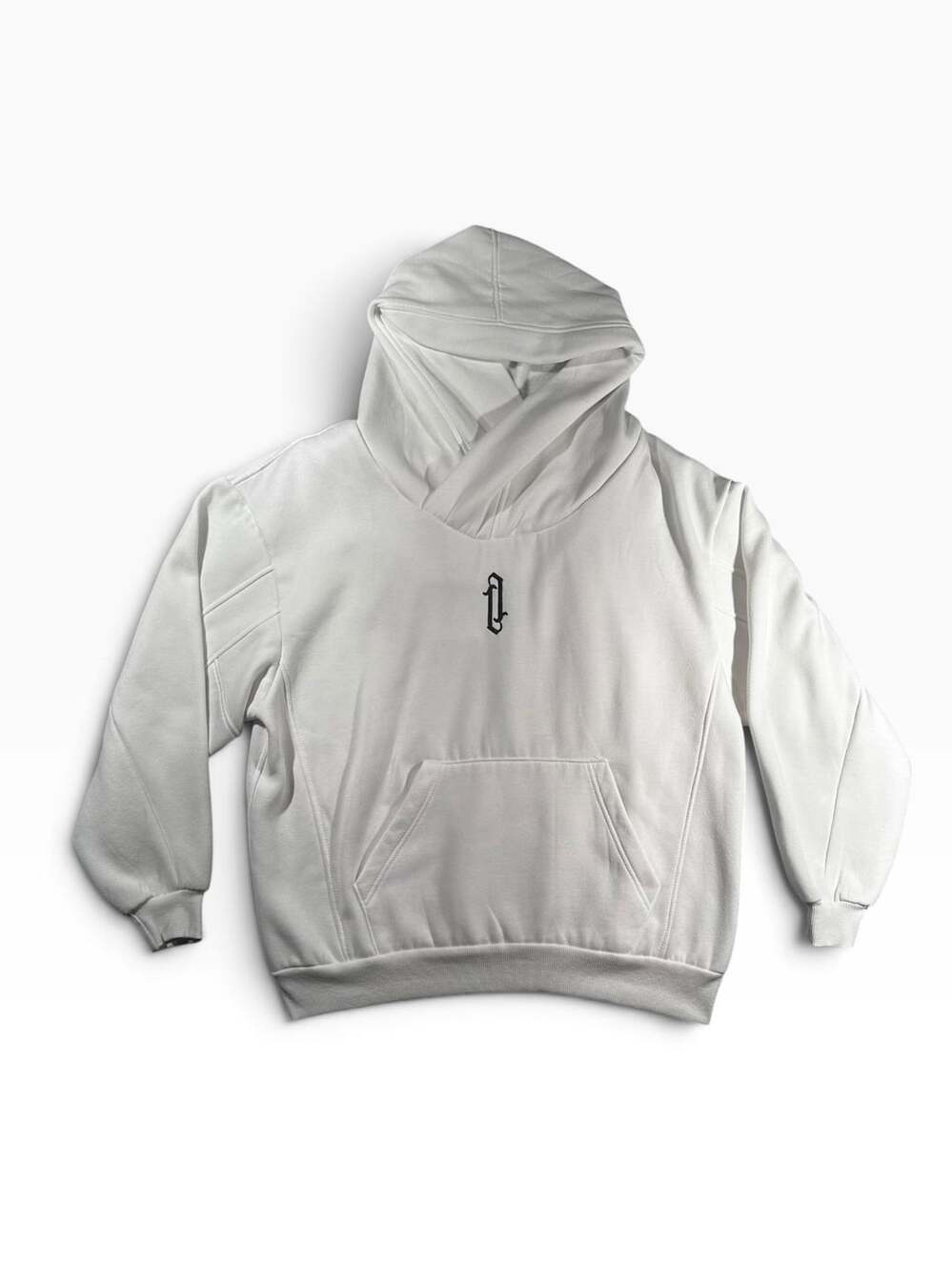 Ninja Double Neck Shawl Collar Oversize Streetwear Hoodie Sweatshirt